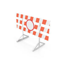 Road Closed Barrier With No Passing Sign PNG & PSD Images