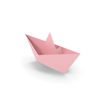 Pink Paper Ship PNG & PSD Images