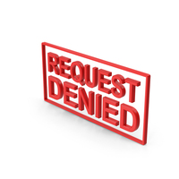 Request Denied Stamp PNG & PSD Images
