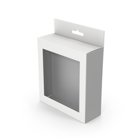 Hanger Box Packaging With Window PNG & PSD Images