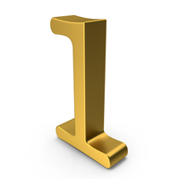 Gold Number 1 PNG & PSD Images