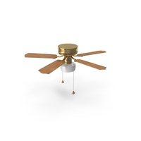 Brass Decorative Ceiling Fan PNG & PSD Images