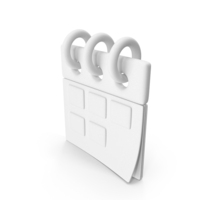 White Calendar Icon PNG & PSD Images