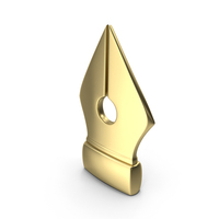 Gold Pen Nib Icon PNG & PSD Images