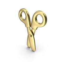 Scissors Icon Gold PNG & PSD Images