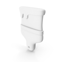 Hand Brush With Paint Icon White PNG & PSD Images