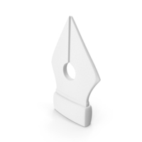 Pen Nib Icon White PNG & PSD Images