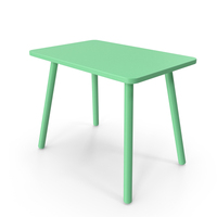 Green Kids Rectangular Table PNG & PSD Images