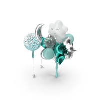 Cloud Balloon Decor For Event PNG & PSD Images