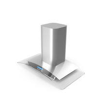 Wall Range Hood with Curved Glass Panel PNG & PSD Images