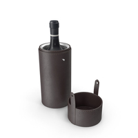 Wine Bottle With Leather Case PNG & PSD Images