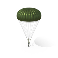 Parachute with US Military Pilot PNG & PSD Images