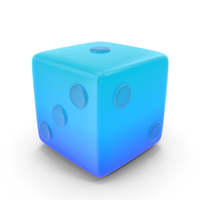 Dice Shape Glowing Icon PNG & PSD Images