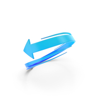 Round Arrow Glowing Icon PNG & PSD Images