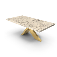 Interlocked Base Dining Table White PNG & PSD Images