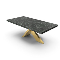 Interlocked Base Dining Table Black PNG & PSD Images