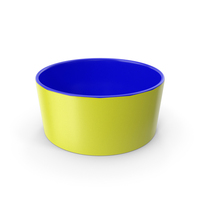 Blue And Yellow High Pet Bowl PNG & PSD Images