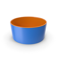 Orange And Blue High Pet Bowl PNG & PSD Images