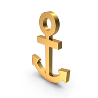 Gold Anchor Icon PNG & PSD Images