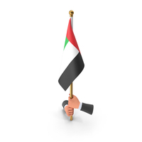 United Arab Emirates Cloth Two Hand Hold Flag PNG & PSD Images