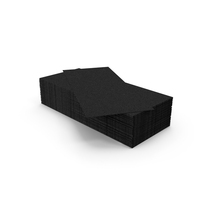 Business Cards Straight Corner Blank Black PNG & PSD Images