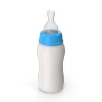 Baby Feeding Bottle Blue PNG & PSD Images