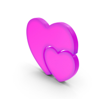 Small & Big Heart Shape Symbol PNG & PSD Images