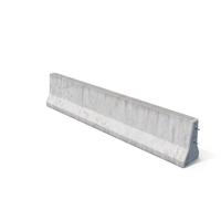 Concrete Jersey Barrier PNG & PSD Images