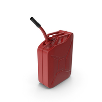 Fuel Can with Flexible Spout Red PNG & PSD Images