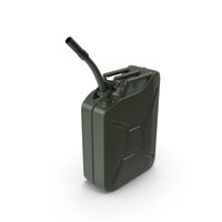 Green Metal Fuel Can With Flexible Spout PNG & PSD Images
