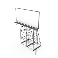 Outdoor Advertising Billboard Structure PNG & PSD Images