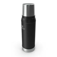 Black Stanley Flask To Go Bottle PNG & PSD Images