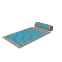 Blue Therapy Acupressure Mat And Pillow PNG & PSD Images