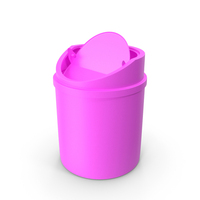 Pink Waste Bin With Lid Inverted PNG & PSD Images