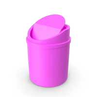 Pink Waste Bin With Lid Open In Front PNG & PSD Images
