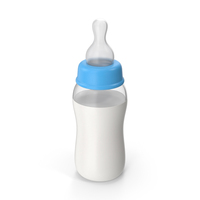 Blue Baby Feeding Bottle PNG & PSD Images