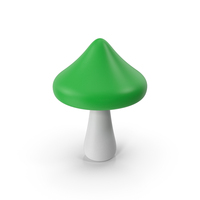 Green Cartoony Mushroom PNG & PSD Images