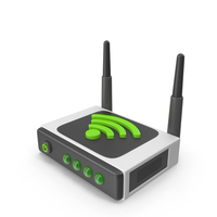 Cartoon Wifi Router PNG & PSD Images