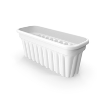 White Plastic Brown Plant Pot PNG & PSD Images