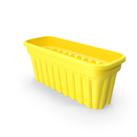 Yellow Plastic Brown Plant Pot PNG & PSD Images