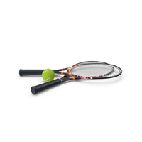 Tennis Rackets And Ball PNG & PSD Images