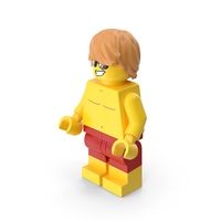 Lego Minifigure Male Beach PNG & PSD Images