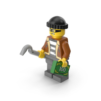 Lego Minifigure Male Crook PNG & PSD Images