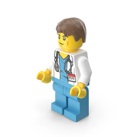 Lego Mini Figure Male Doctor PNG & PSD Images