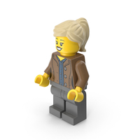 Lego Mini Figure Female PNG & PSD Images