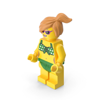 Lego Minifigure Female Beach PNG & PSD Images