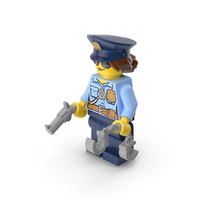 Lego Minifigure Female Police PNG & PSD Images