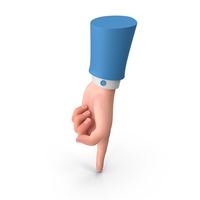 Showing Down Index Finger Left Hand Gesture PNG & PSD Images