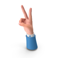 Victory Left Hand Gesture PNG & PSD Images