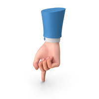 Showing Down Index Finger Right Hand Gesture PNG & PSD Images